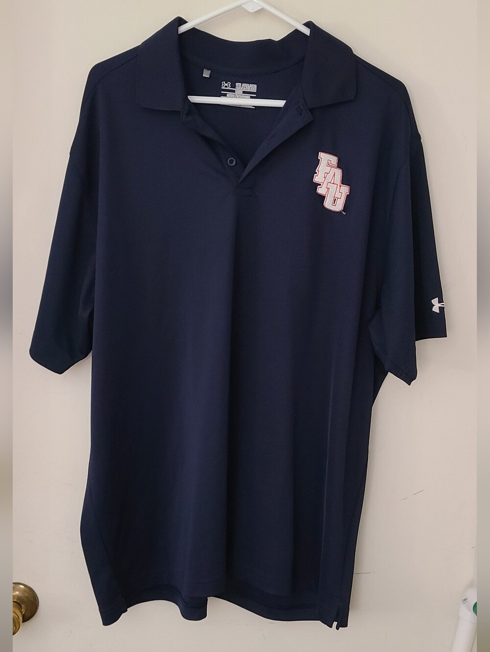 Florida Atlantic University Under Armour Men's Navy Polo XXL
